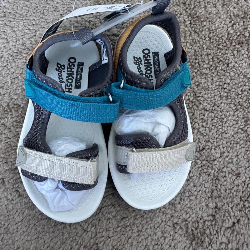 Baby items 3 for $14! OshKosh B'gosh Kids Sandals - Teal and Beige